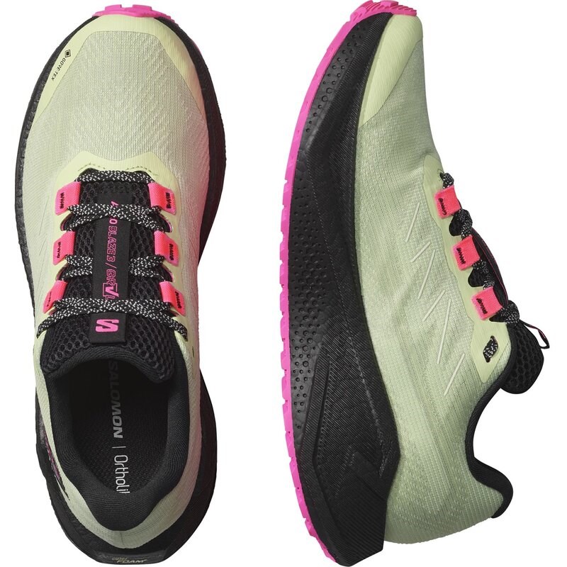 Neu Eingetroffen Salomon Damen Laufschuhe SHOES AERO BLAZE 3 GRVL GTX W - Schmetterling/Schwarz/Knockout-Pink