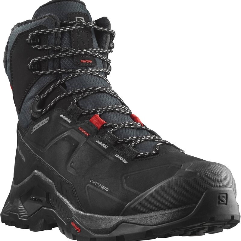 Neu Eingetroffen Salomon Herren Trekkingsandale SHOES QUEST WINTER TS CSWP - Schwarz/Goji-Beere/Monument
