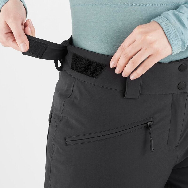 Neu Eingetroffen Salomon Damen Hose EDGE PANT W DEEP - TIEFSCHWARZ