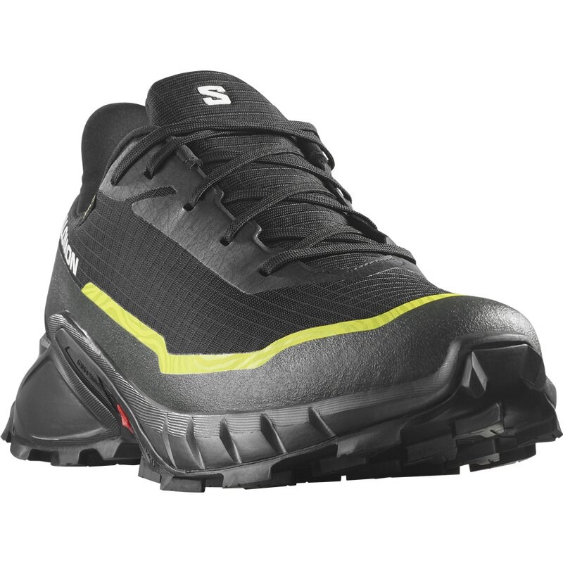 Neu Eingetroffen Salomon Herren Trailrunningschuhe SHOES ALPHACROSS 5 GTX - Schwarz/Torf/Schwefelquelle