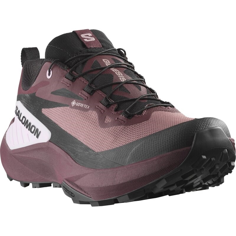 Neu Eingetroffen Salomon Damen Trailrunningschuhe SHOES GENESIS GTX W Rose - Rosentaupe/Schwarz/Orchideenstrauß