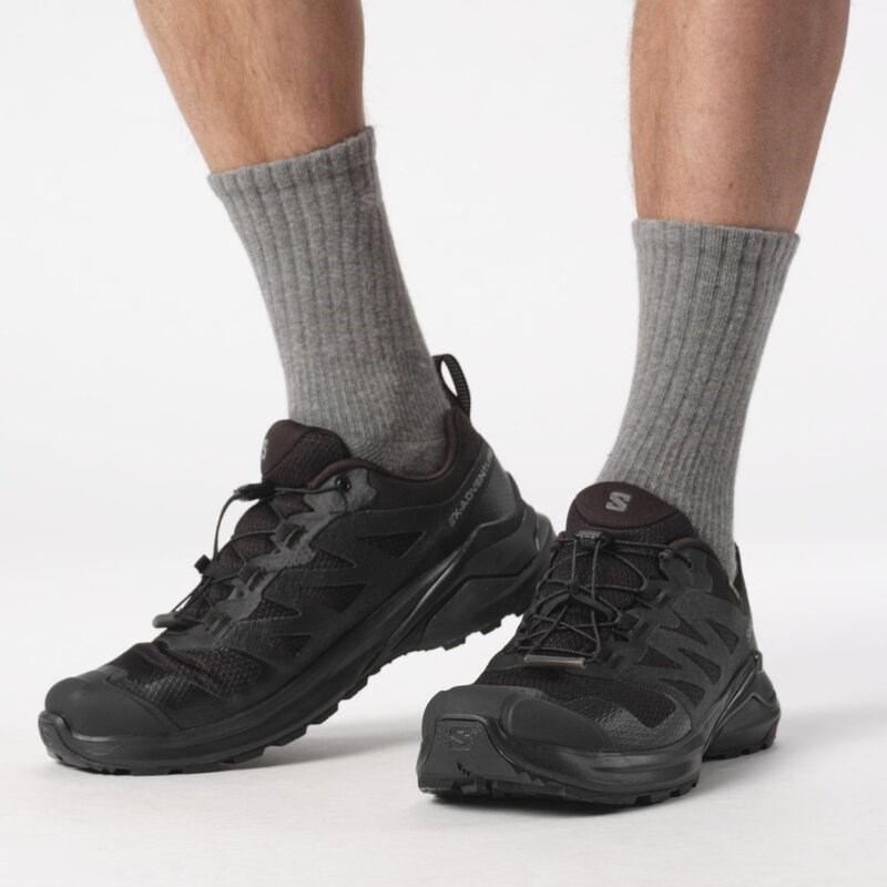 Neu Eingetroffen Salomon Herren Trailrunningschuhe SHOES X-ADVENTURE GTX - Schwarz/Schwarz/Schwarz