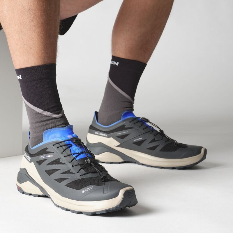 Neu Eingetroffen Salomon Herren Trailrunningschuhe SHOES XA META GORE-TEX MIF - Schwarz/Oxford Tan/Französischblau