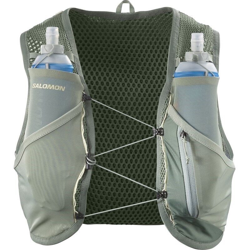 Neu Eingetroffen Salomon Rucksack ACTIVE SKIN 8 SET Laurel - Lorbeerkranz / Seerosenblatt / ALOE WASH