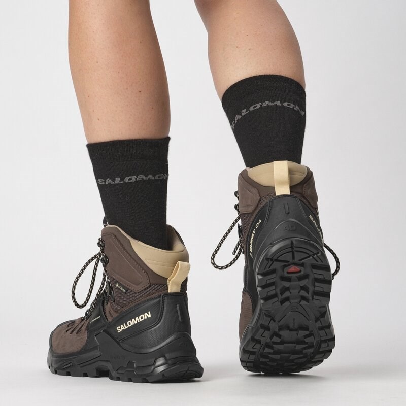 Neu Eingetroffen Salomon Damen Trekkingstiefel SHOES QUEST 4 GTX W - Einkaufstasche/Schwarz/Kork