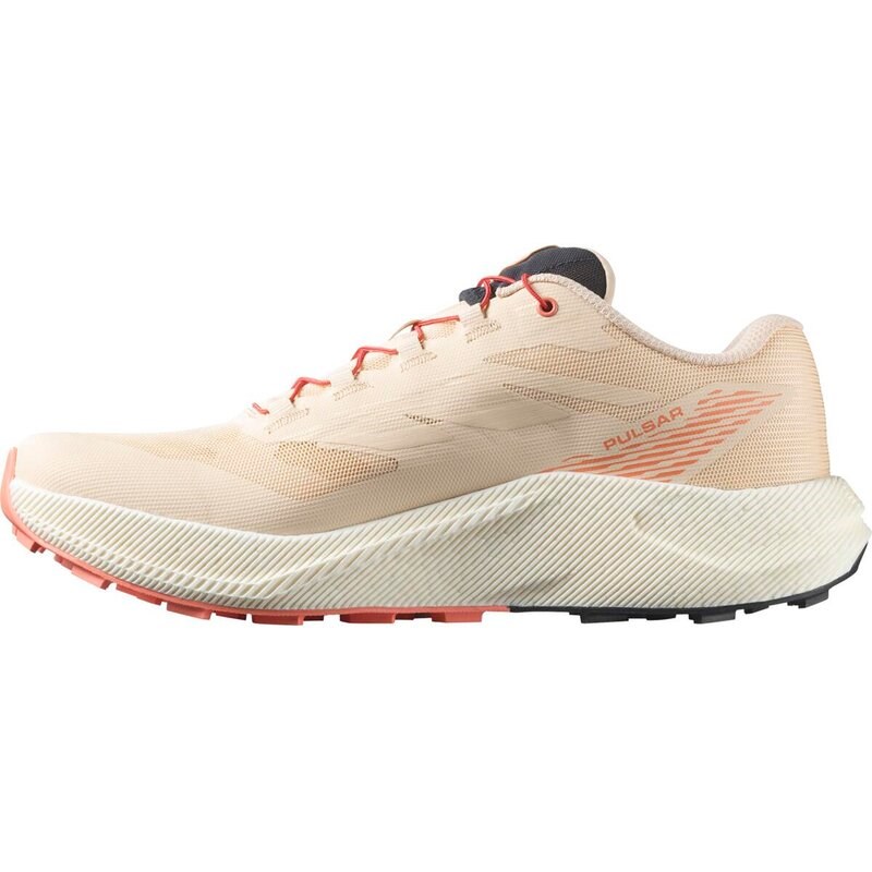 Neu Eingetroffen Salomon Damen Trailrunningschuhe SHOES PULSAR W Tender - Zarter Pfirsich/Vanilleeis/Fusion Cor