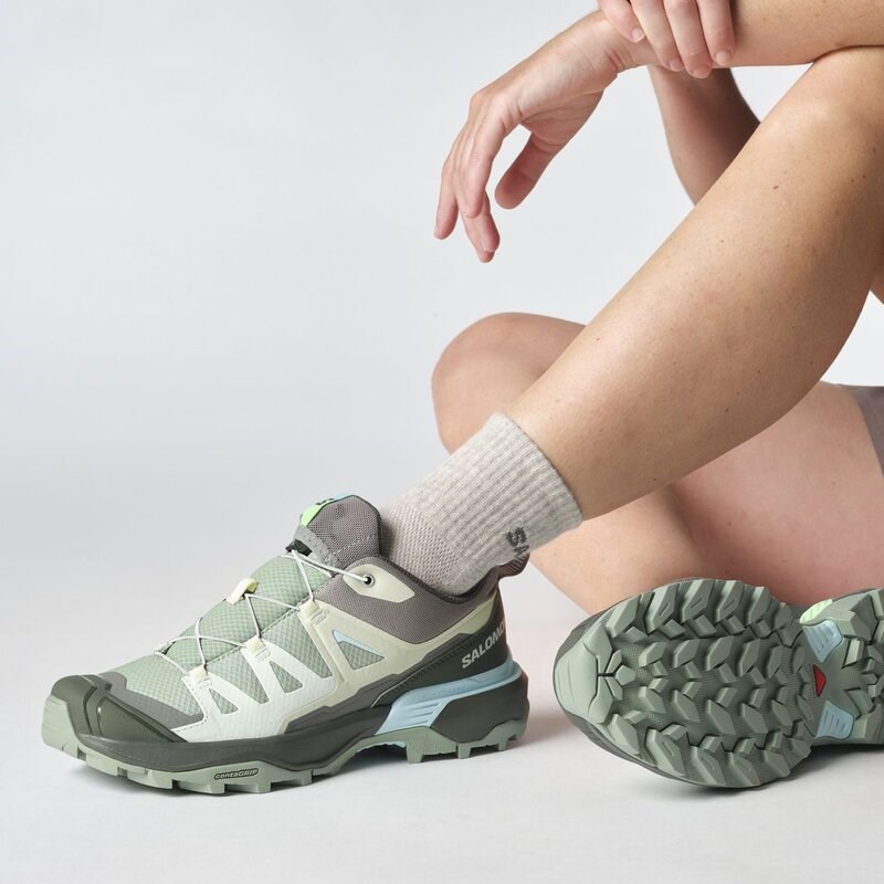 Neu Eingetroffen Salomon Damen Multifunktionsschuhe SHOES X ULTRA 360 W - Grünes Milieu/Urban Chic/Klares Wasser