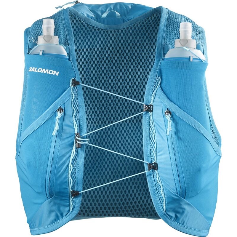 Neu Eingetroffen Salomon Rucksack ACTIVE SKIN 12 SET BLUE - BLAUE DANUBE/Blue Curaçao