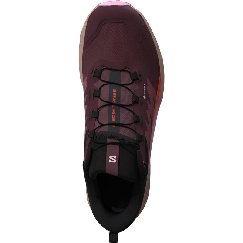 Neu Eingetroffen Salomon Damen Trailrunningschuhe SHOES SENSE RIDE 5 GTX W - Catawba-Traube/Orchideenbouquet/Kirsche