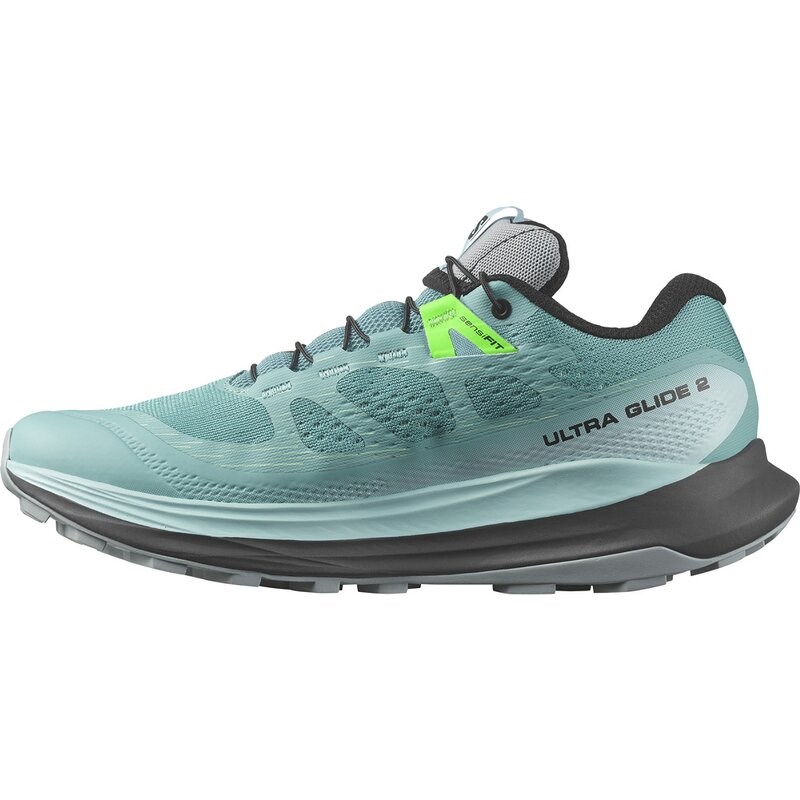 Neu Eingetroffen Salomon Damen Trailrunningschuhe SHOES ULTRA GLIDE 2 W - Staubtürkis/Kristallblau/Grün