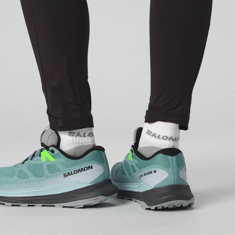 Neu Eingetroffen Salomon Damen Trailrunningschuhe SHOES ULTRA GLIDE 2 W - Staubtürkis/Kristallblau/Grün