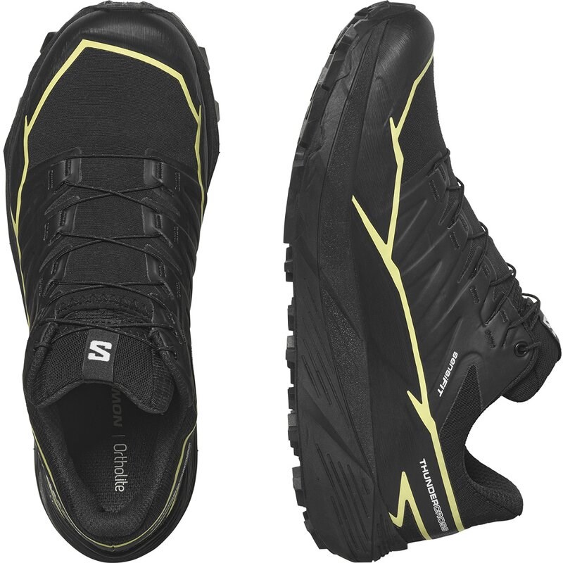 Neu Eingetroffen Salomon Damen Trailrunningschuhe SHOES THUNDERCROSS GTX W - Schwarz/Schwarz/Senfkraut