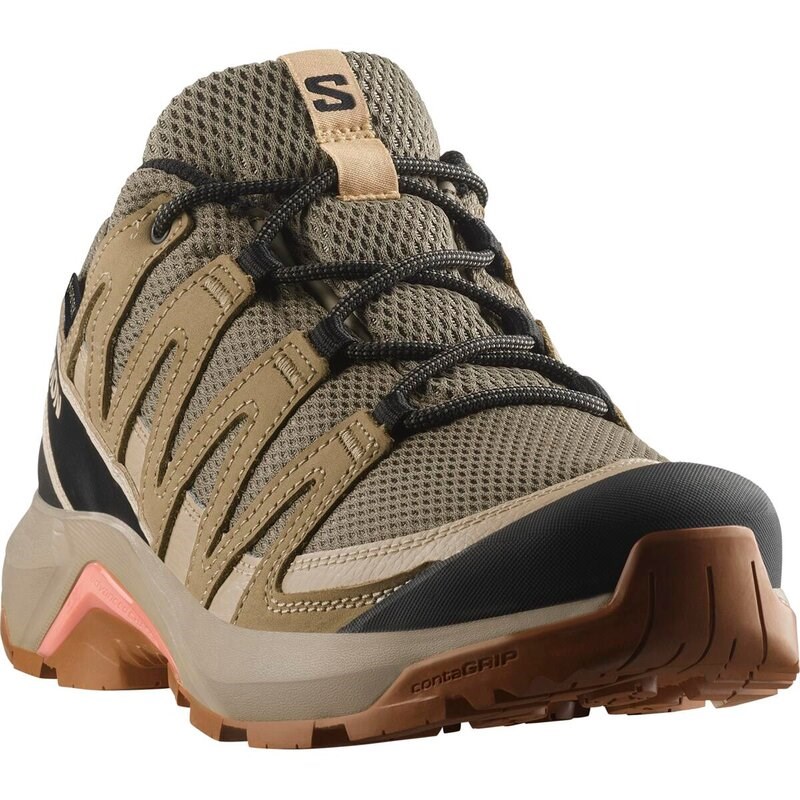 Neu Eingetroffen Salomon Damen Multifunktionsschuhe SHOES X-ADVENTURE RECON GTX W - Falke/Wüstenbraun/Hyma Pink