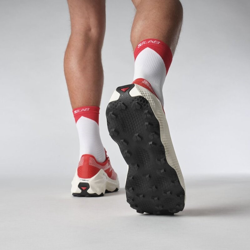 Neu Eingetroffen Salomon Herren Trailrunningschuhe SHOES - Feuriges Rot/Pompejanisches Rot/Vanilleeis