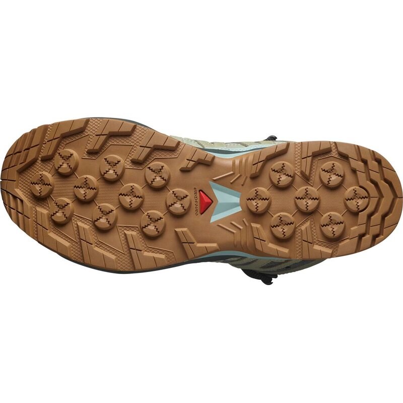 Neu Eingetroffen Salomon Damen Multifunktionsstiefel SHOES X-ADVENTURE RECON MID GTX W - Sedona Sage/Seagrass/Turmaline