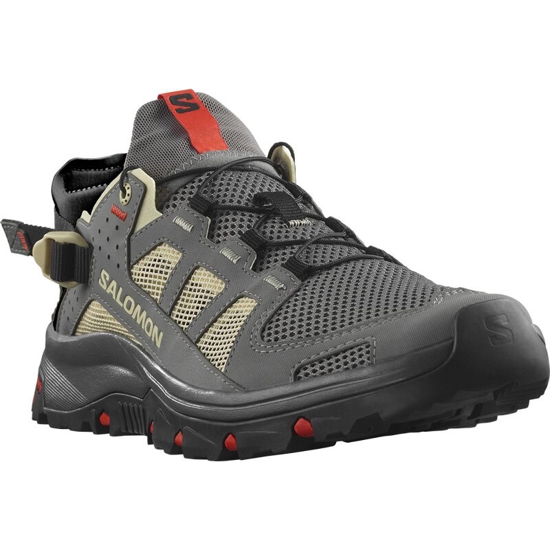 Neu Eingetroffen Salomon Herren Aquaschuhe SHOES TECHAMPHIBIAN 5 - Zinn/Motte/Feuriges Rot