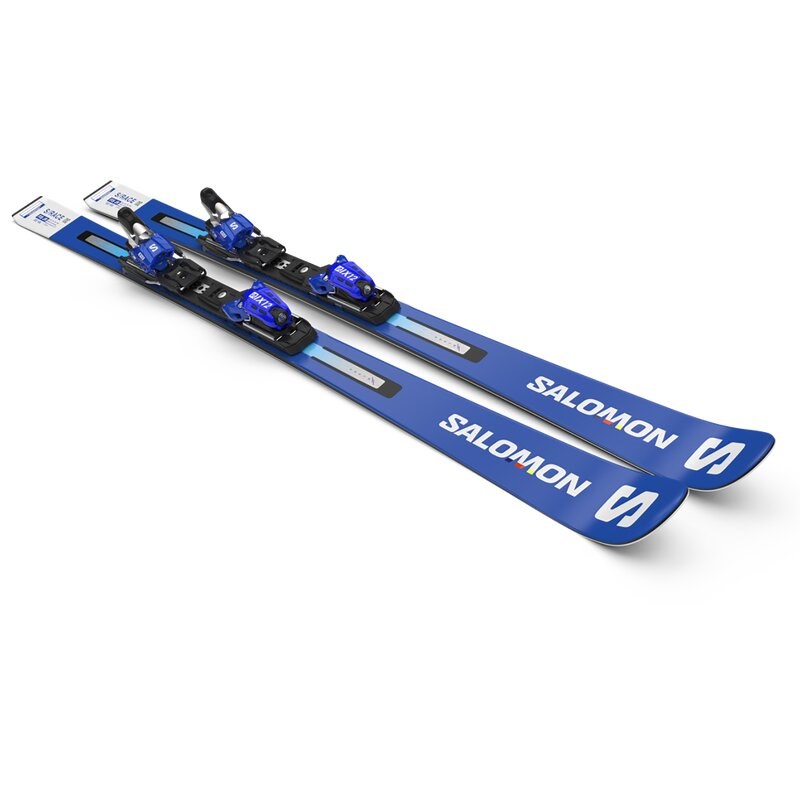 Neu Eingetroffen Salomon Kinder Racing Ski NX - Rennblau/Weiß