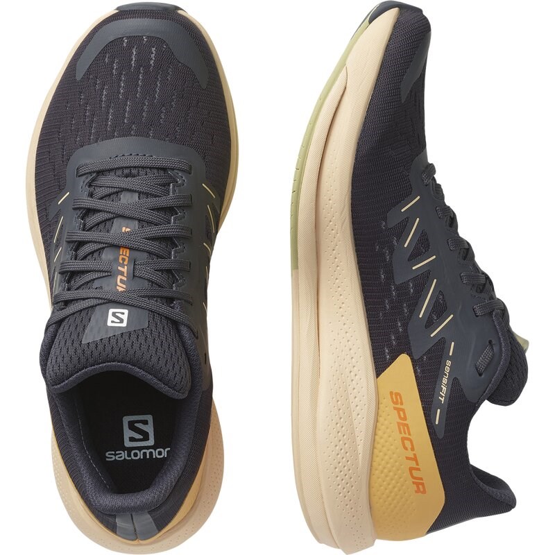 Neu Eingetroffen Salomon Damen Laufschuhe SHOES SPECTUR W - Ebenholz/Mandelcreme/Lauchgrün