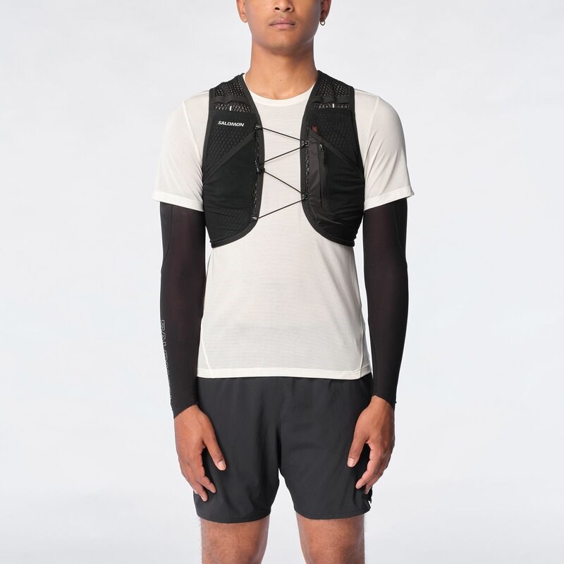 Neu Eingetroffen Salomon Rucksack ACT SKIN 8 NO FLASKS - SCHWARZ/METALL