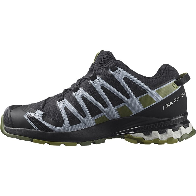 Neu Eingetroffen Salomon Damen Trailrunningschuhe SHOES XA PRO 3D v8 GTX W - Schwarz/Grünes Moos/Zenblau