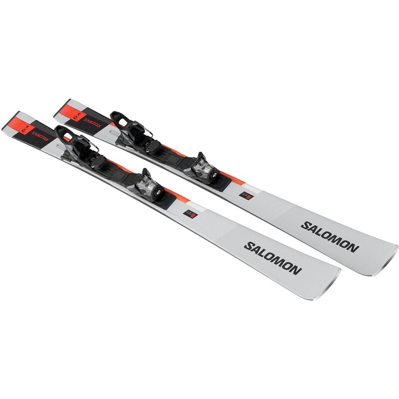 Neu Eingetroffen Salomon Herren All-Mountain Ski E - Chrom/Neonrot/Schwarz