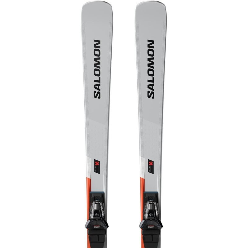 Neu Eingetroffen Salomon Herren All-Mountain Ski E - Chrom/Neonrot/Schwarz