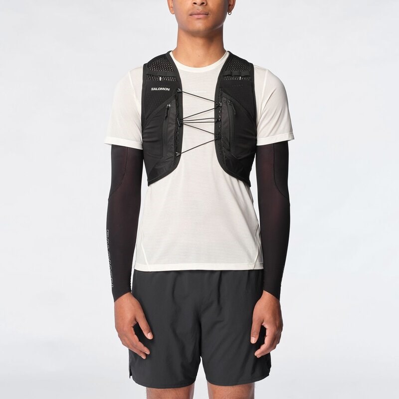 Neu Eingetroffen Salomon Rucksack ACT SKIN 12 NO FLASKS - SCHWARZ / METALL