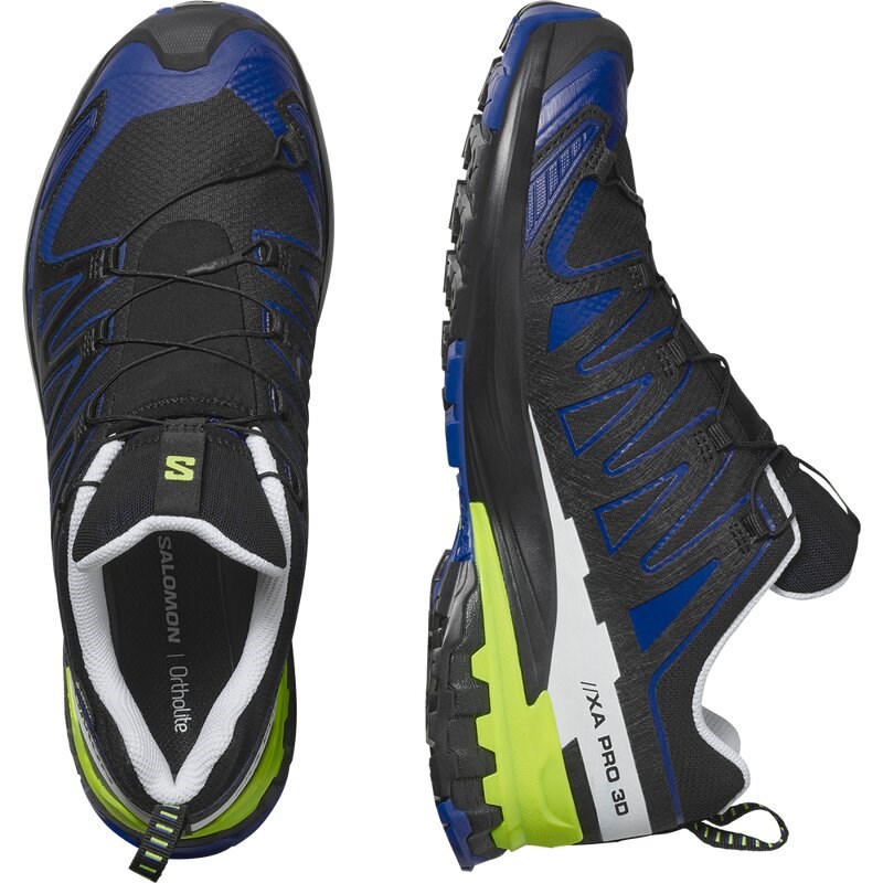 Neu Eingetroffen Salomon Herren Trailrunningschuhe SHOES XA PRO 3D V9 GTX - Schwarz/Surf the Web/Sicherheitsgelb