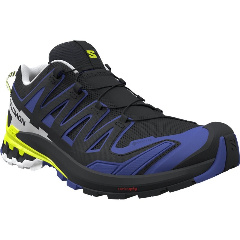 Neu Eingetroffen Salomon Herren Trailrunningschuhe SHOES XA PRO 3D V9 GTX - Schwarz/Surf the Web/Sicherheitsgelb