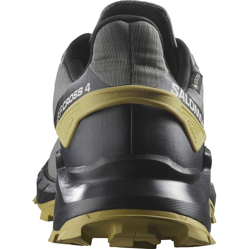 Neu Eingetroffen Salomon Herren Trailrunningschuhe SHOES SUPERCROSS 4 GTX - Zinn/Schwarz/Kressegrün