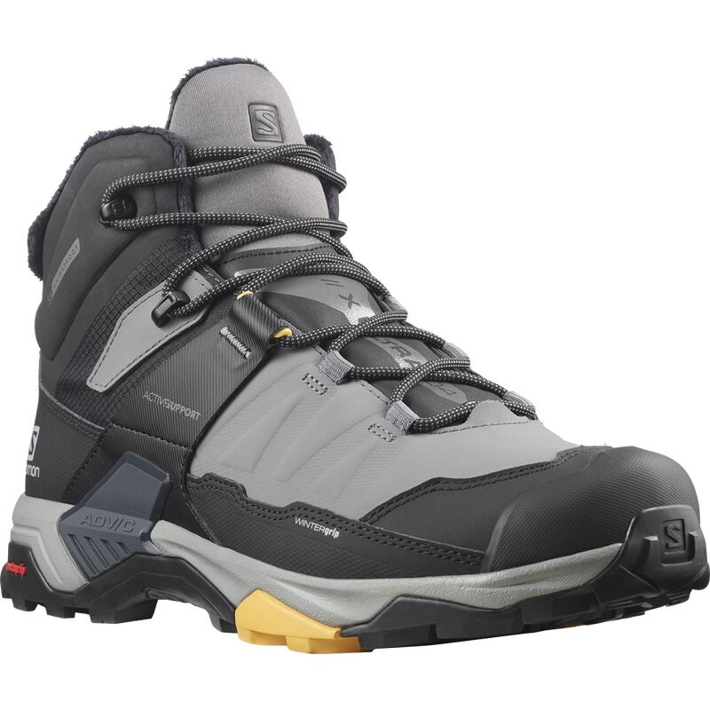 Neu Eingetroffen Salomon Herren Stiefel SHOES X ULTRA 4 MID WINTER TS CSWP - Quiet Shade/Schwarz/Warm Apricot