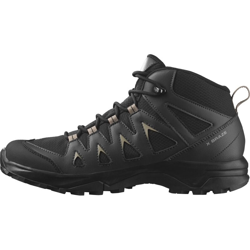 Neu Eingetroffen Salomon Herren Multifunktionsstiefel SHOES X BRAZE MID GTX - Schwarz/Phantom/Vintage Khaki