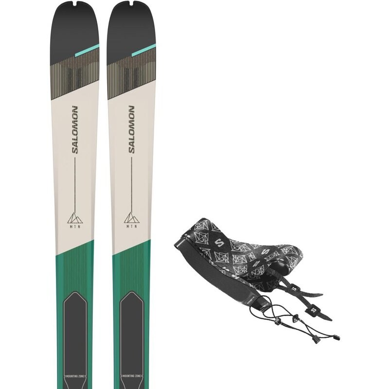 Neu Eingetroffen Salomon Damen Freeride Ski T MTN 86 W PRO + Skins Aruba - Rainy Day/Black/Aruba Blue