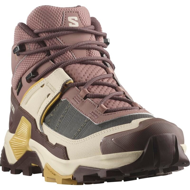 Neu Eingetroffen Salomon Damen Trekkingstiefel SHOES X ULTRA 5 MID GTX W - Wurzelholz/Französische Röstung/Rattan