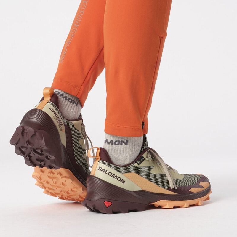 Neu Eingetroffen Salomon Damen Multifunktionsschuhe SHOES CROSS OVER 2 GTX W - Luzerne/Cantaloupe/Bitterschokolade