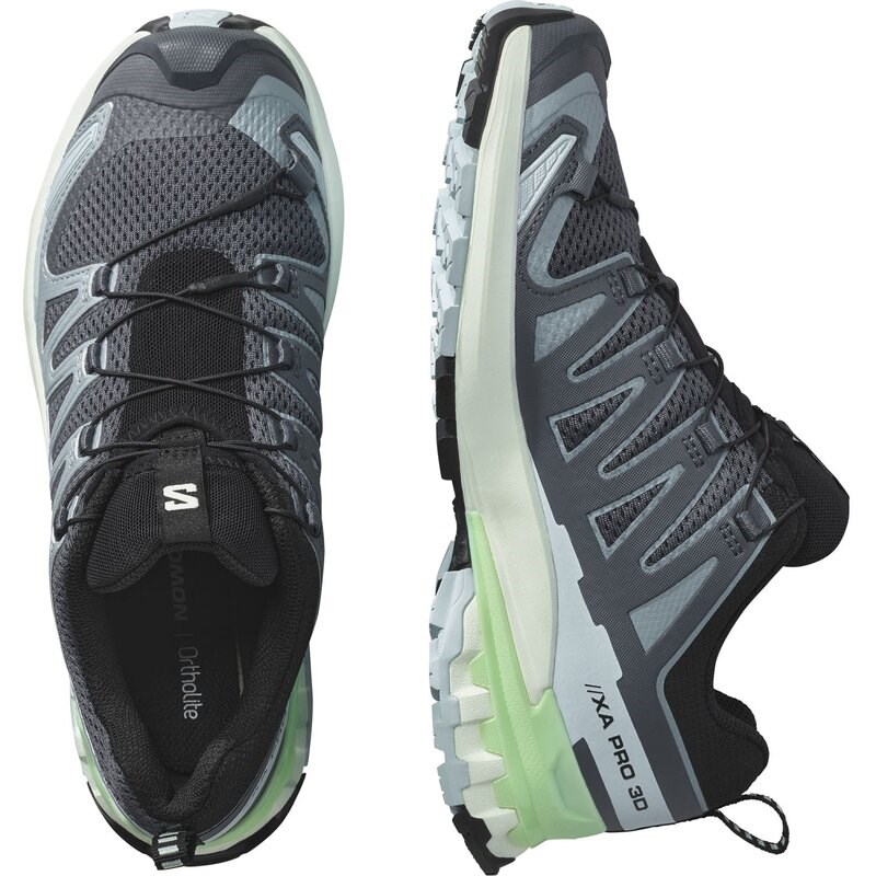 Neu Eingetroffen Salomon Damen Trailrunningschuhe SHOES XA PRO 3D V9 W - Turbulenz/Eisiges Aquamarin/Patinagrün