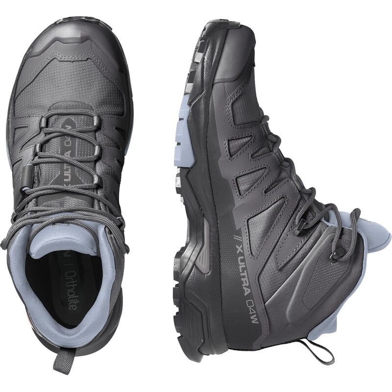 Neu Eingetroffen Salomon Damen Multifunktionsstiefel SHOES X ULTRA 4 MID GTX W - Magnet/Schwarz/Zen Blau