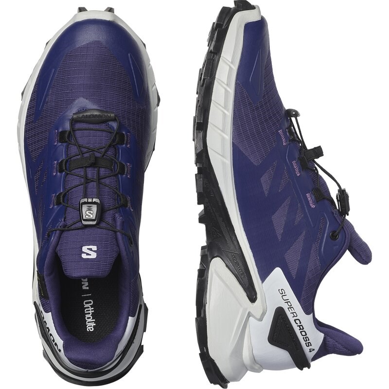 Neu Eingetroffen Salomon Damen Trailrunningschuhe SHOES SUPERCROSS 4 GTX W Astral - Astrale Aura/Weiß/Schwarz