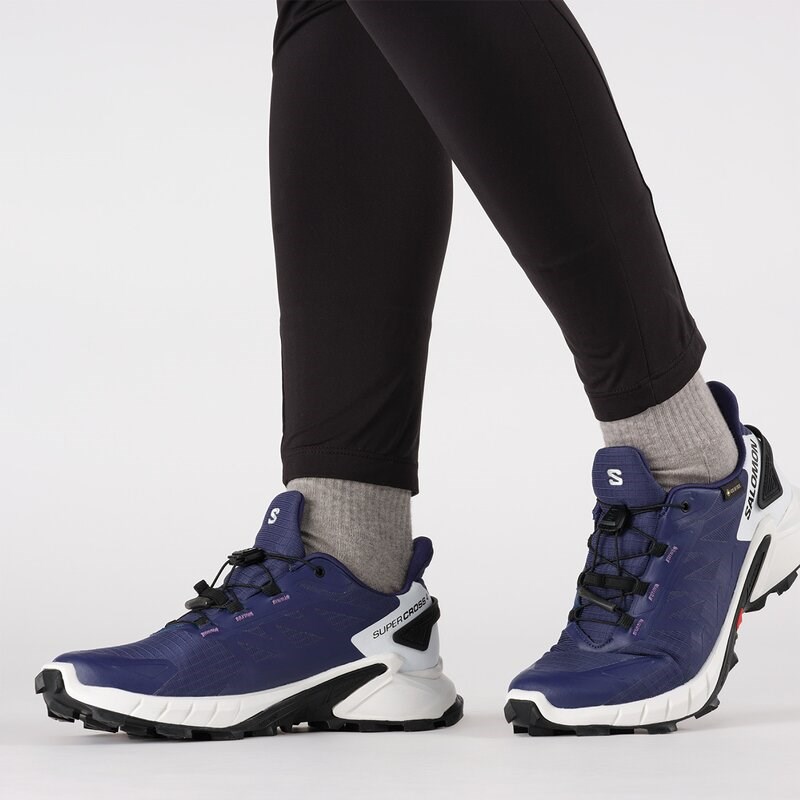 Neu Eingetroffen Salomon Damen Trailrunningschuhe SHOES SUPERCROSS 4 GTX W Astral - Astrale Aura/Weiß/Schwarz