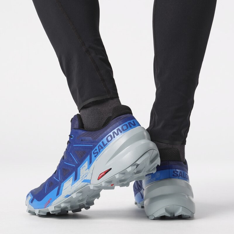Neu Eingetroffen Salomon Herren Trailrunningschuhe SHOES SPEEDCROSS 6 GTX - Blue Print/Ibiza Blue/Quarry