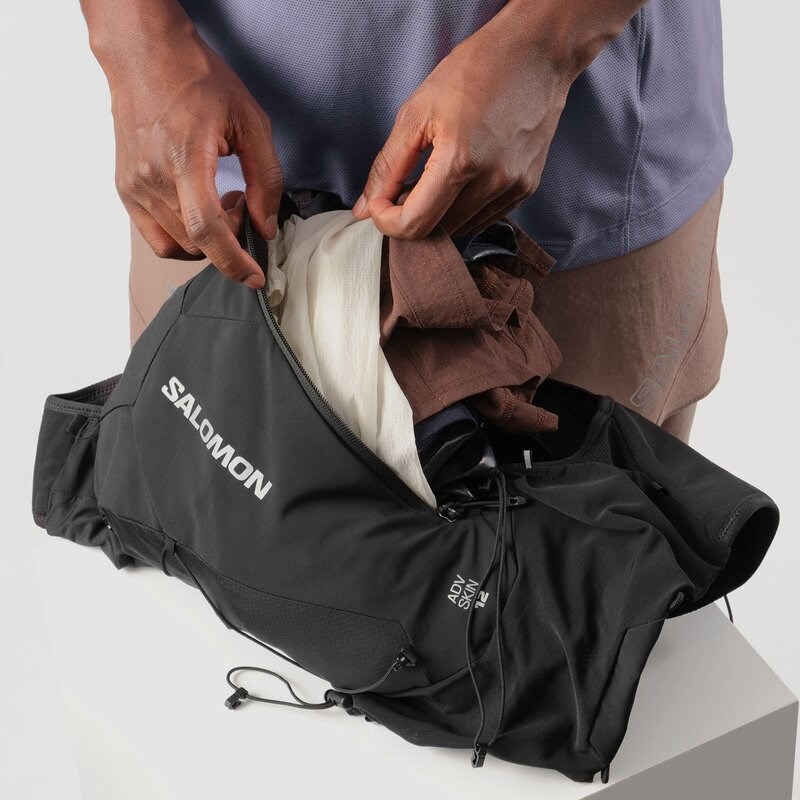 Neu Eingetroffen Salomon Rucksack ADV SKIN 12 SET - SCHWARZ