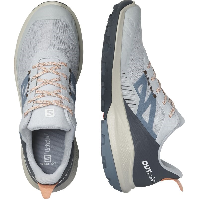 Neu Eingetroffen Salomon Herren Multifunktionsschuhe SHOES OUTpulse GTX Pearl - Perlblau/Chinablau/Korallengold