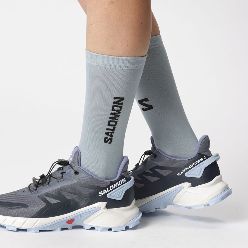Neu Eingetroffen Salomon Damen Trailrunningschuhe SHOES SUPERCROSS 4 W - Grisaille/Weiß/Kaschmirblau