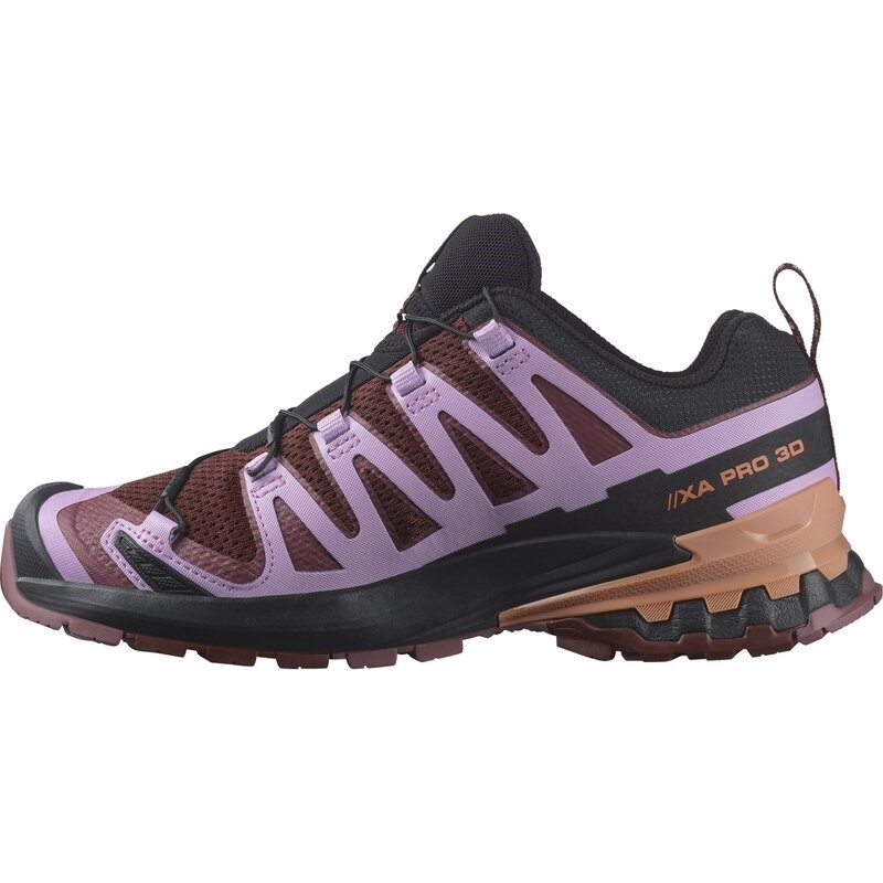 Neu Eingetroffen Salomon Damen Trailrunningschuhe SHOES XA PRO 3D V9 W Rum - Rumrosine/Orchideenstrauß/Canyon Cl