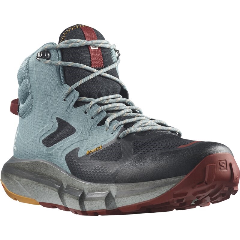 Neu Eingetroffen Salomon Herren Multifunktionsstiefel SHOES PREDICT HIKE MID GTX - Schwarz/Trooper/Feuriges Orange