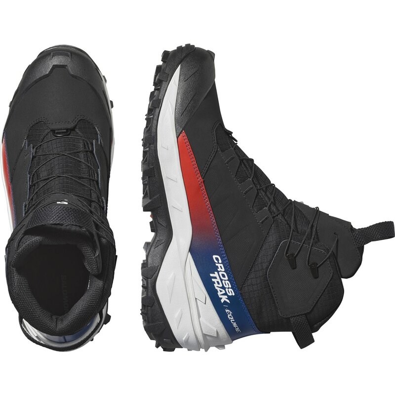 Neu Eingetroffen Salomon Herren Trekkingsandale SHOES CROSSTRAK POWDER WP EQUIPE - Schwarz/Schwarz/Schwarz