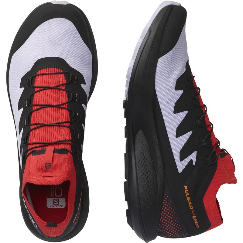 Neu Eingetroffen Salomon Herren Trailrunningschuhe SHOES PULSAR - Purpurheide/Mohnrot/Schwarz