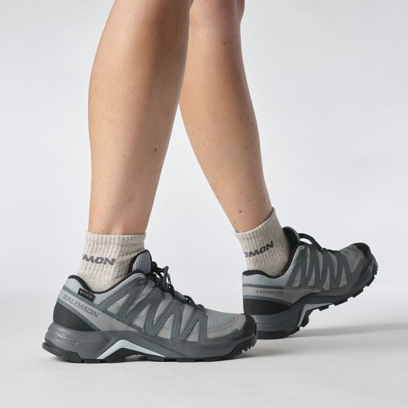 Neu Eingetroffen Salomon Damen Multifunktionsschuhe SHOES X-ADVENTURE RECON GTX W - Monument/Turbulenz/Balladenblau