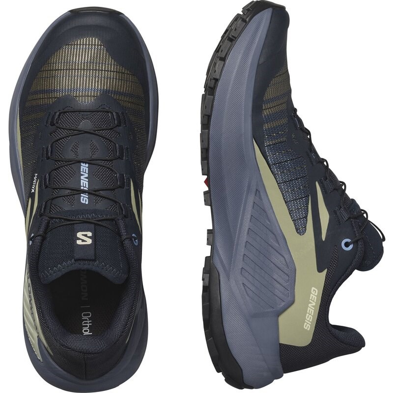 Neu Eingetroffen Salomon Damen Trailrunningschuhe SHOES GENESIS W - Carbon/Grisaille/Aloe Wash