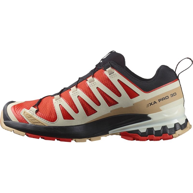 Neu Eingetroffen Salomon Herren Trailrunningschuhe SHOES XA PRO 3D V9 GTX - Aurorarot/Safari/Weiß